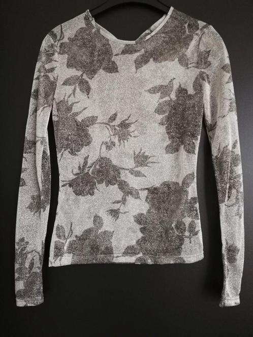 Nieuwe zilverkleurige metalen bovenkant. Geweldig voor de fe, Kleding | Dames, Topjes, Nieuw, Ophalen of Verzenden