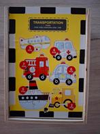 Houten puzzel voertuigen., Kinderen en Baby's, Ophalen of Verzenden