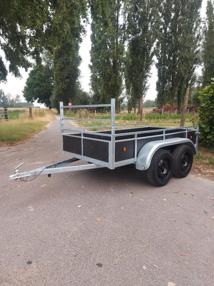 NIEUWE dubbelas aanhangwagen 750kg rijbewijs b!, Auto diversen, Aanhangers en Bagagewagens, Zo goed als nieuw, Ophalen of Verzenden