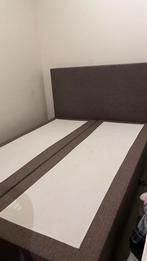 Bed 140/180, Ophalen, Tweepersoons, Zo goed als nieuw, Grijs