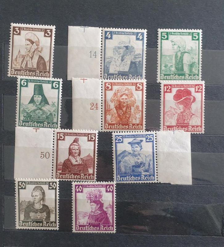 Deutsches Reich, MiNr. 588-597, postfrisch, Timbres & Monnaies, Timbres | Europe | Allemagne, Enlèvement ou Envoi