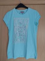 Blauwe t-shirt maat 176, Kinderen en Baby's, Kinderkleding | Maat 176, Ophalen of Verzenden, Zo goed als nieuw, Meisje, Shirt of Longsleeve