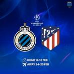 2 billets pour Club Bruges - Atlético Madrid, Tickets & Billets