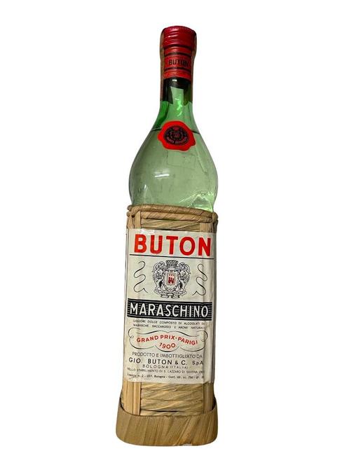 Bouteille Buton Maraschino 0,7 Italie Liqueur, Collections, Vins, Utilisé, Autres types, Italie, Enlèvement ou Envoi