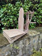 Balance de ferme petit format. Bois nu et complète.