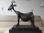 Groot Bronzen Beeld Geit Picasso She Goat Gesigneerd Nummer, Ophalen of Verzenden