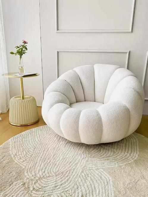 Nordic Eenzits Sofa - wit, Huis en Inrichting, Fauteuils, Nieuw, Stof, 75 tot 100 cm, Minder dan 75 cm, Ophalen of Verzenden