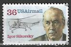 USA 1988 - Yvert 113PA - Igor Sikorsky (ST), Postzegels en Munten, Postzegels | Amerika, Verzenden, Gestempeld