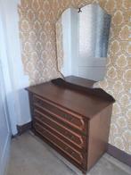 Vintage retro , ladekast met spiegel 105x76x47 cm., Ophalen