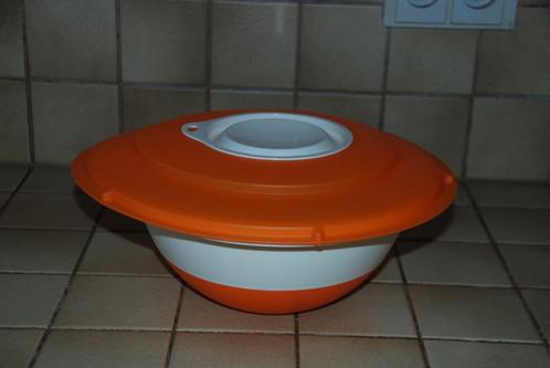 TUPPERWARE Grote mengkom met oranje deksel NIEUW!, Huis en Inrichting, Keuken | Tupperware, Nieuw, Bak of Kom, Wit, Oranje, Ophalen of Verzenden