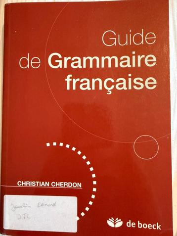 Guide de grammaire française  beschikbaar voor biedingen