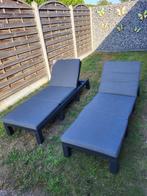 LIGSTOELLEN ALLIBERT & KUSSENS, Tuin en Terras, Ophalen, Zo goed als nieuw, Verstelbaar