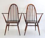 Set of 2 Ercol Quaker Windsor Chairs, 1960s Vintage stoelen, Enlèvement