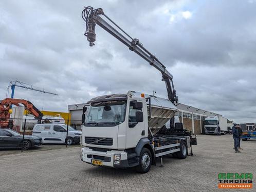 Volvo FL240 4x2 Dagcab Euro5 - 2 Zijdige Kipper + Kraan Hiab, Auto's, Vrachtwagens, ABS, Airconditioning, Cruise Control, Electronic Stability Program (ESP)
