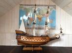 Grande maquette bois - bateaux 3 mats 135cm, Hobby & Loisirs créatifs, Modélisme | Bateaux & Navires, Enlèvement, Utilisé