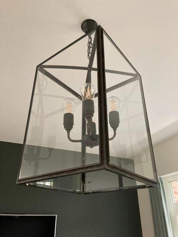 Plafondlamp Nyche Cage Pendant XL, Huis en Inrichting, Ophalen, Zo goed als nieuw, Glas, Landelijk