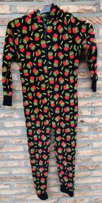 Grappige Onesie met Frietjes maat 134/140 Fleece, Ophalen, Nacht- of Onderkleding, Jongen of Meisje, Zo goed als nieuw