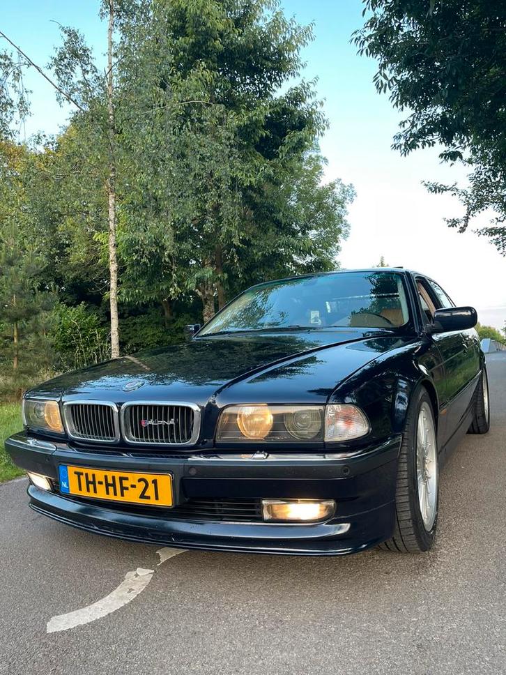 Bmw e38 735i, Auto's, BMW, Particulier, 7 Reeks, ABS, Benzine, 5 deurs, Automaat, Blauw, Beige, Ophalen