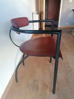 8 stoelen Italiaans design, Huis en Inrichting, Vijf, Zes of meer stoelen, Metaal, Bruin, Zo goed als nieuw