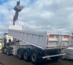 Renault T460 Euro 6 Kipper Palfinger Kraan met grijper, Auto's, Automaat, Achterwielaandrijving, Renault, Leder en Stof