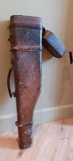 Housse en cuir "jambon" à fusil ; vintage, Enlèvement