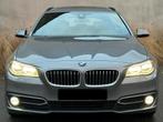 BMW 520D Luxury Line / Automaat / Led / Navi / Pano / Leder., Cuir, Argent ou Gris, Entreprise, 5 portes