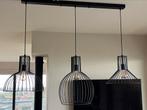 Prachtige luster te koop - zwart met 3 x spaarlampen incl, Huis en Inrichting, Lampen | Kroonluchters, Ophalen, Zo goed als nieuw
