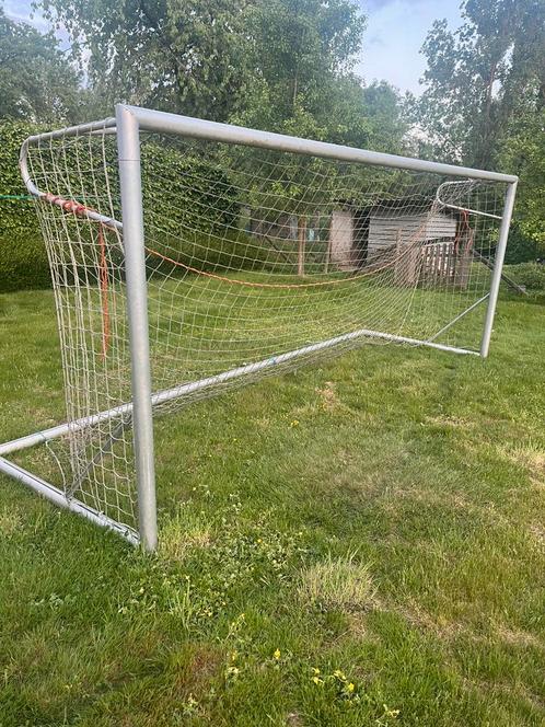 Aluminium voetbaldoel van 5m x 2m, Sport en Fitness, Voetbal, Gebruikt, Ophalen