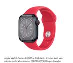 Apple watch series 8 GPS + Cellular, Comme neuf, Enlèvement