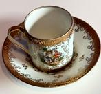 Ancienne tasse avec sous tasse Leclair Limoges, Enlèvement ou Envoi