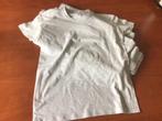 Lot blanco katoenen T-shirts, Ophalen, Nieuw, Grijs, Korte mouw