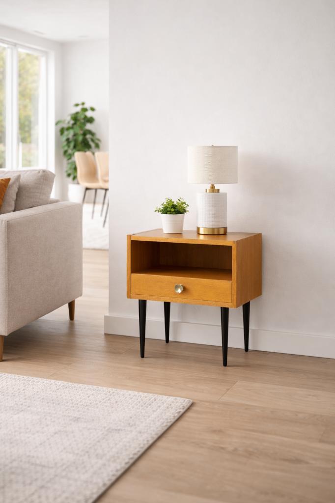 Prachtig vintage bijzetkastje, Huis en Inrichting, Kasten | Overige, Gebruikt, Ophalen of Verzenden