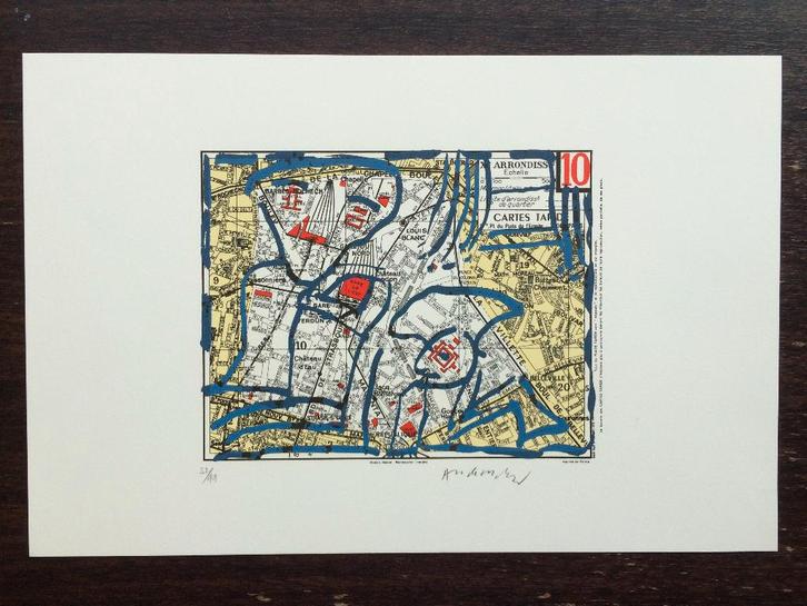 Alechinsky - 10ème arrondissement de Paris (52/99), Antiek en Kunst, Kunst | Litho's en Zeefdrukken, Ophalen