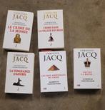 Lot de 5 livres de Christian  Jacq  serie policière, Christian Jacq, Utilisé, Enlèvement ou Envoi