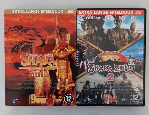 SERIE: Shaka Zulu 1 & 2 : 📀4dvds 12uur speeltijd, CD & DVD, DVD | Classiques, Comme neuf, Action et Aventure, Enlèvement ou Envoi