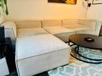 4-zits modulaire hoekbank + voetenbank (Westwing), Gebruikt, 100 tot 125 cm, 300 cm of meer, Moderne lounge
