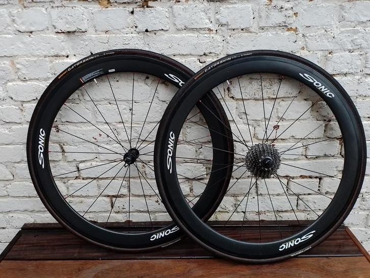 Paire de roues Sonic carbone, Fietsen en Brommers, Fietsonderdelen, Ophalen