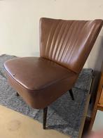 vintage lichtbruin coctail zeteltje, Ophalen, Gebruikt, Leer of Kunstleer