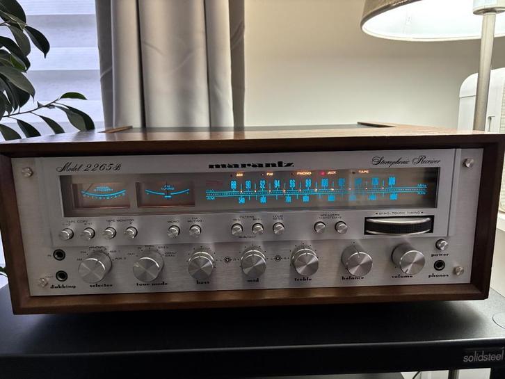 Marantz 2265b houten koffer, Audio, Tv en Foto, Versterkers en Ontvangers, Gebruikt, Stereo, 60 tot 120 watt, Marantz, Ophalen of Verzenden