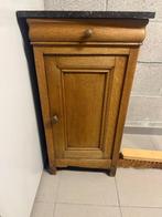 Eiken bureau en (nacht)kastje, Huis en Inrichting, Ophalen, Gebruikt, Bureau