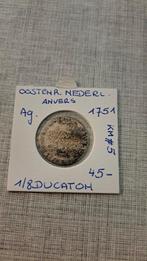 Oostenrijkse nederlanden 1/8 ducaton 1751 AG ONGEPOETST !!, Enlèvement ou Envoi