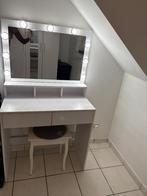 Kaptafel met spiegel en stoel, Ophalen, Overige materialen, 100 tot 150 cm, 50 tot 100 cm