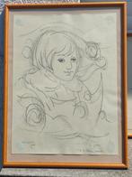 Dessin signe Charles delporte, Antiek en Kunst, Ophalen of Verzenden