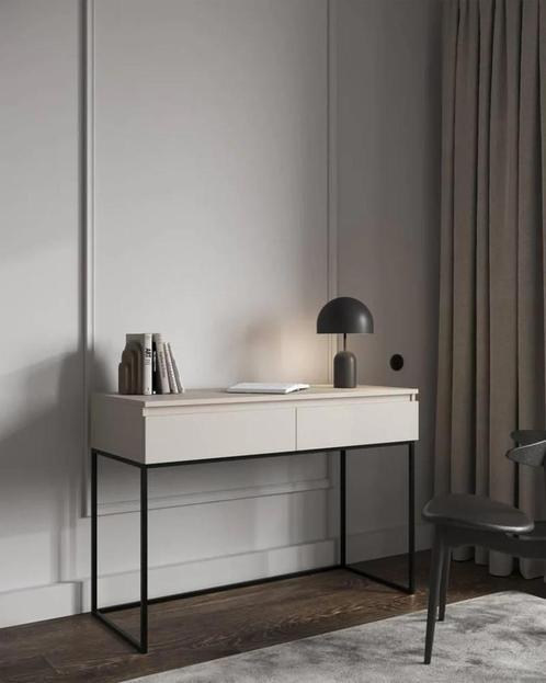 kaptafel met zwart staal, nieuw in de doos!, Huis en Inrichting, Tafels | Kaptafels, Nieuw, Ophalen of Verzenden