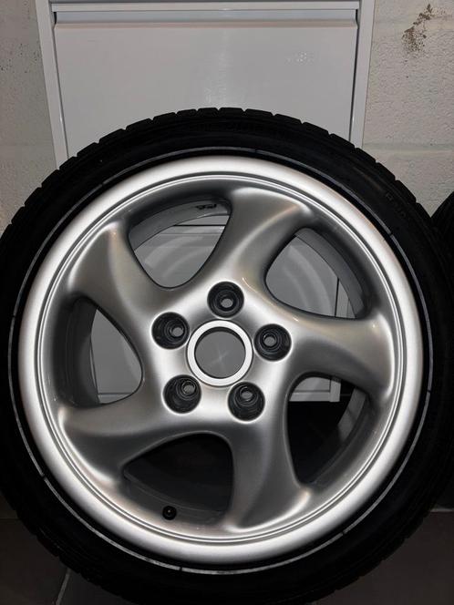 Originele Porsche 911 (996) 17 inch Cup 3 Velgen Met Banden., Auto-onderdelen, Banden en Velgen, Banden en Velgen, All Season