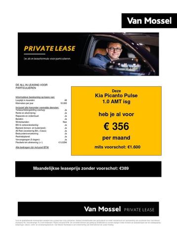 Kia Picanto Pulse 1.0 AMT isg beschikbaar voor biedingen