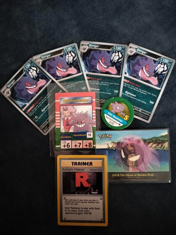 Pokémon Gengar Lotje, Hobby en Vrije tijd, Verzamelkaartspellen | Pokémon, Ophalen of Verzenden