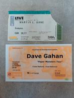 Tickets Dave Gahan & Martin Gore solo / Depeche Mode, Enlèvement ou Envoi, Utilisé