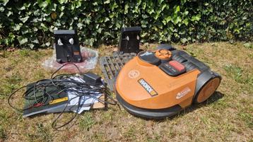 Worx landroid WR105si + nieuwe laadkop. Adapter wss defect beschikbaar voor biedingen