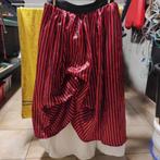 rood zwart gestreepte heksen rok M, Kleding | Dames, Ophalen of Verzenden, Zo goed als nieuw, Maat 38/40 (M), Kleding